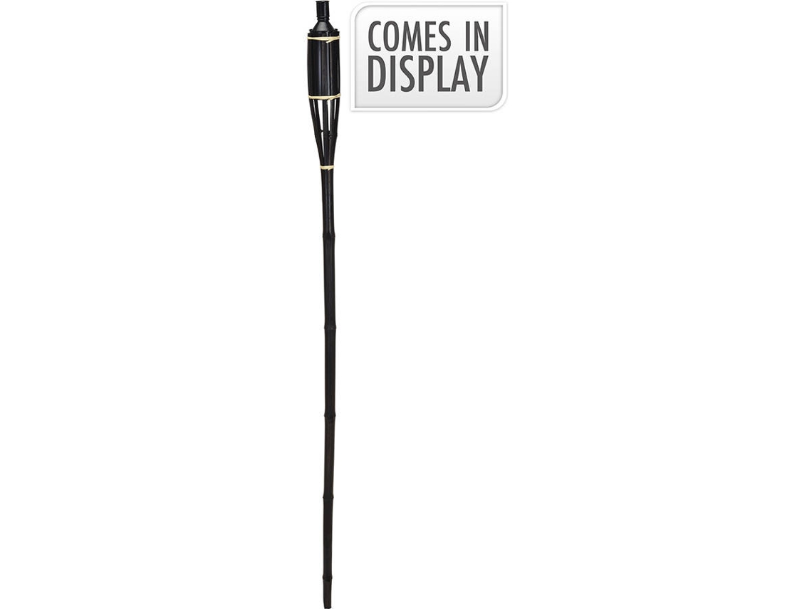 Antorcha de Bambú PRO GARDEN (Negra - 150 cm)