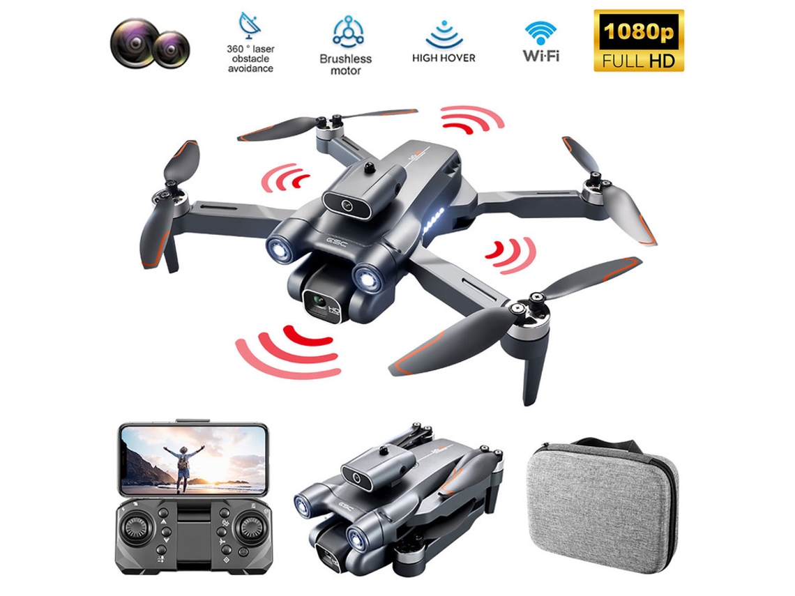 S1S Mini Drone1080P - Duración de la batería: 18 min - Negro YIZHOOD