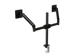 Soporte para monitor, doble brazo, altura y ángulo ajustables, negro OEM