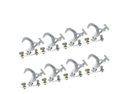 Gancho para iluminación de escenario, carga de seguridad de 150 kg, compatible con tubos de 42 mm y 61 mm, 4 pares OEM