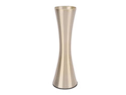 Baok: jarrón alto y esbelto de metal chapado en oro, un moderno elemento decorativo para el hogar y la oficina.