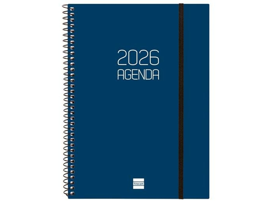 Agenda Finocam Azul Opaco A5 15,5 X 21,2 Cm 2026