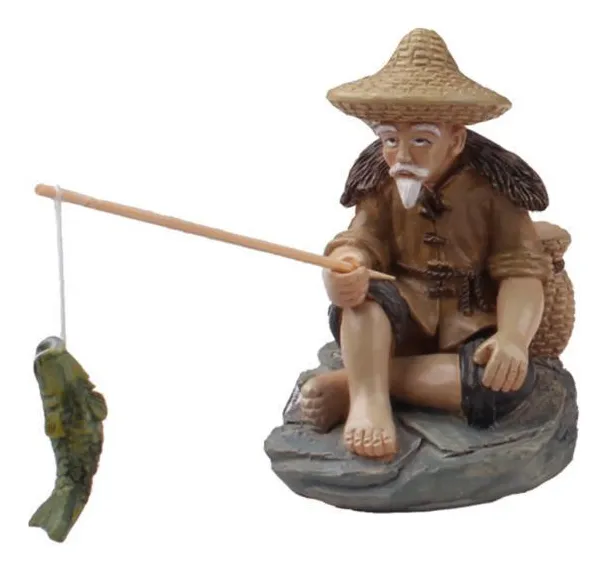 Figura sentada, pequeña escultura artística, slowmoose