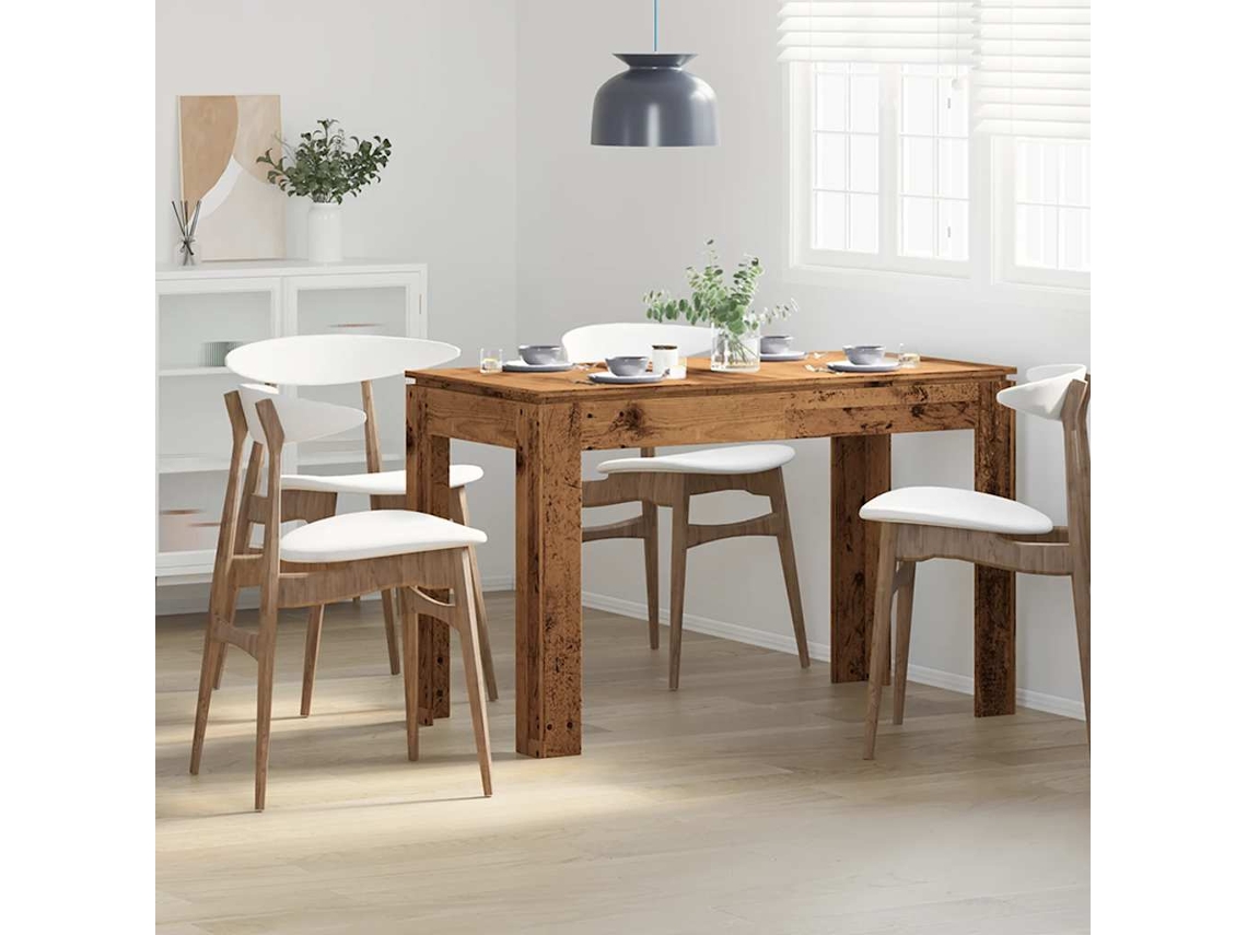 Mesa De Comedor | Mesa De Cena De Madera Contrachapada Madera Vieja