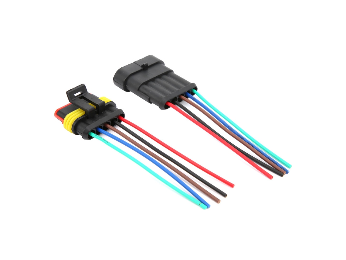 2026-as-2 Conjuntos Conector Eléctrico Impermeable Para Coche Con Cable 4/5/6 Pin