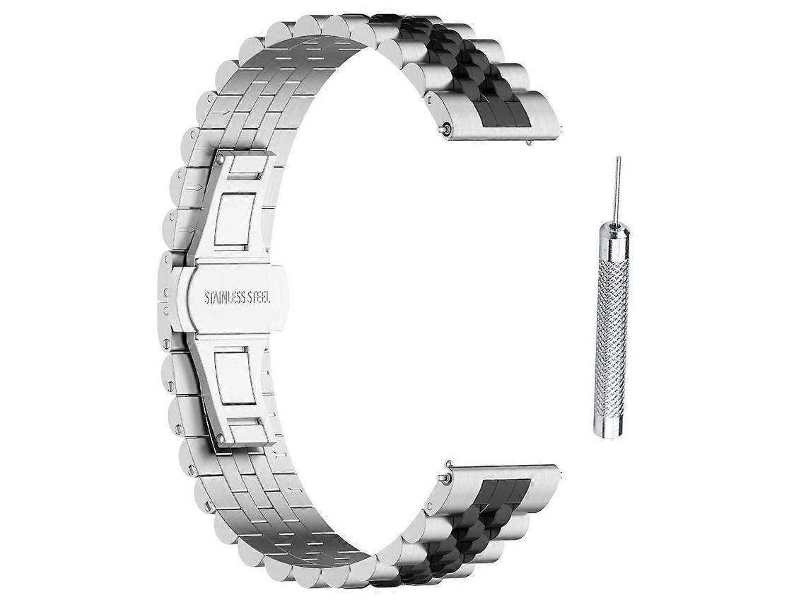 Pulseira De Aço Inoxidável Com Sistema De Liberação Rápida Para Smartwatch Forerunner 965.
