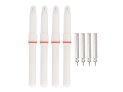 2026rebe-4 Pcs Palos De Pesca Luminosos Led Abs Para Pesca Nocturna, Luces Estables Rojas Con Batería