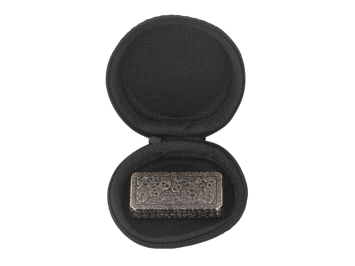 Juguete Deslizante Magnético De Patrón De Cráneo Para Adultos De Metal Alivio Del Estrés Adhd Autismo Ansiedad Juguete Sensorial Dorado