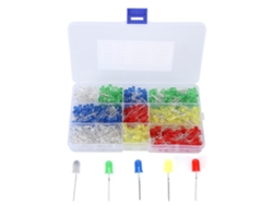 2026-500 Piezas Perlas Led 5mm Cabeza Redonda Pies Cortos Diodos Emisores De Luz Super Brillantes