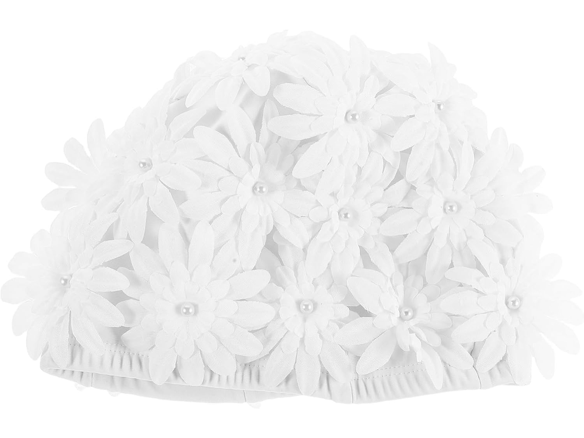 Gorro De Natación Floral Para Mujer