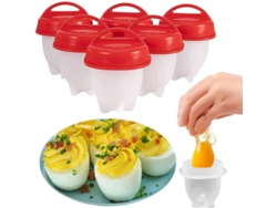 Molde Para Huevos Duros Linjou (sin Cáscara), Juego De 6 Moldes De Silicona Antiadherentes