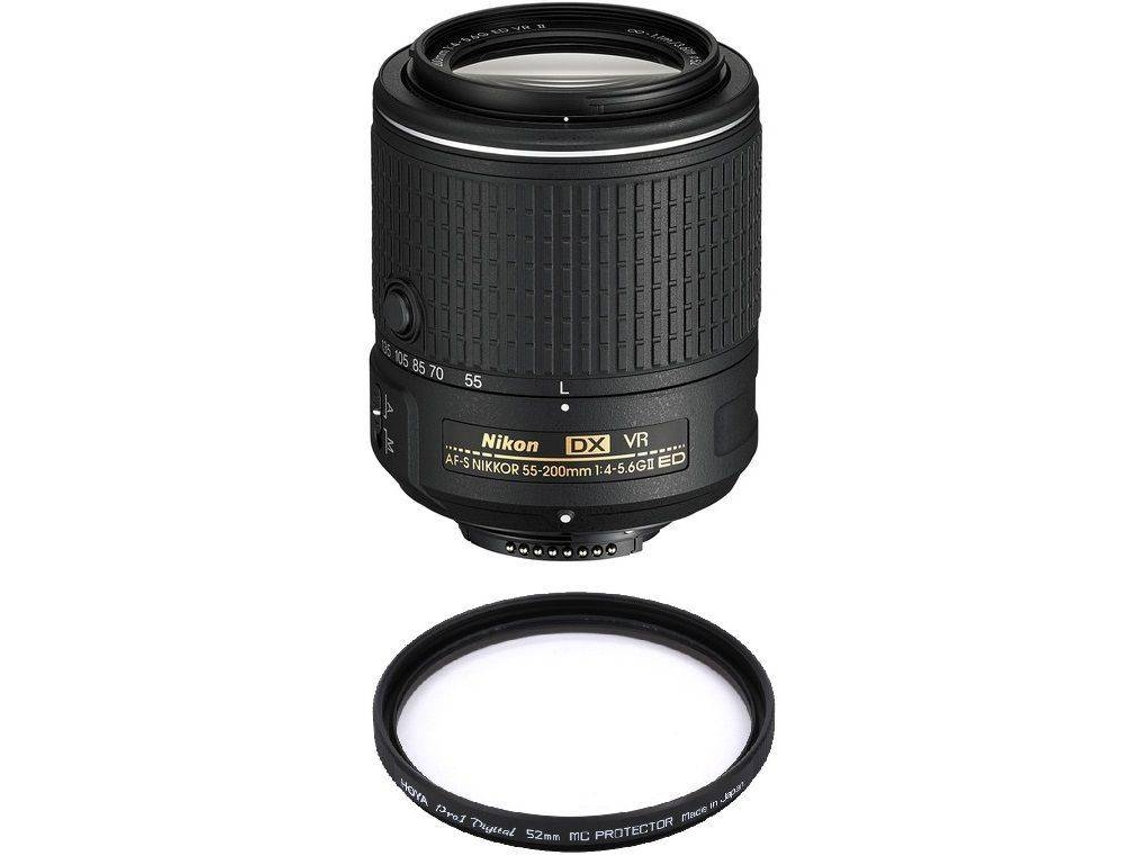 Objetivo y Filtro NIKON AF-S 55-200MM F4-5.6G ED VR II DX (Encaje: Nikon F - Apertura: f/4-32)