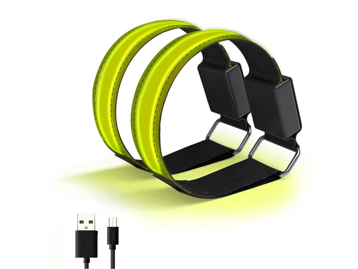 Pulseira Led (recarregável Usb, Ajustável)