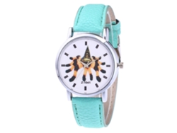 Reloj De Pulsera Zhoulianfa Para Mujer, Estilo Estudiante, Estampado De Araña, Piel Sintética, Cuarzo Menta.