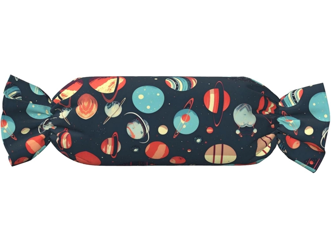 Almohada Cilíndrica Forma Caramelo Felpa Poliéster Espuma Viscoelástica Resistentes Ajustable Fácil Soporte