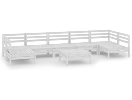 Conjunto 8 de muebles de jardín VIDAXL madera maciza de pino