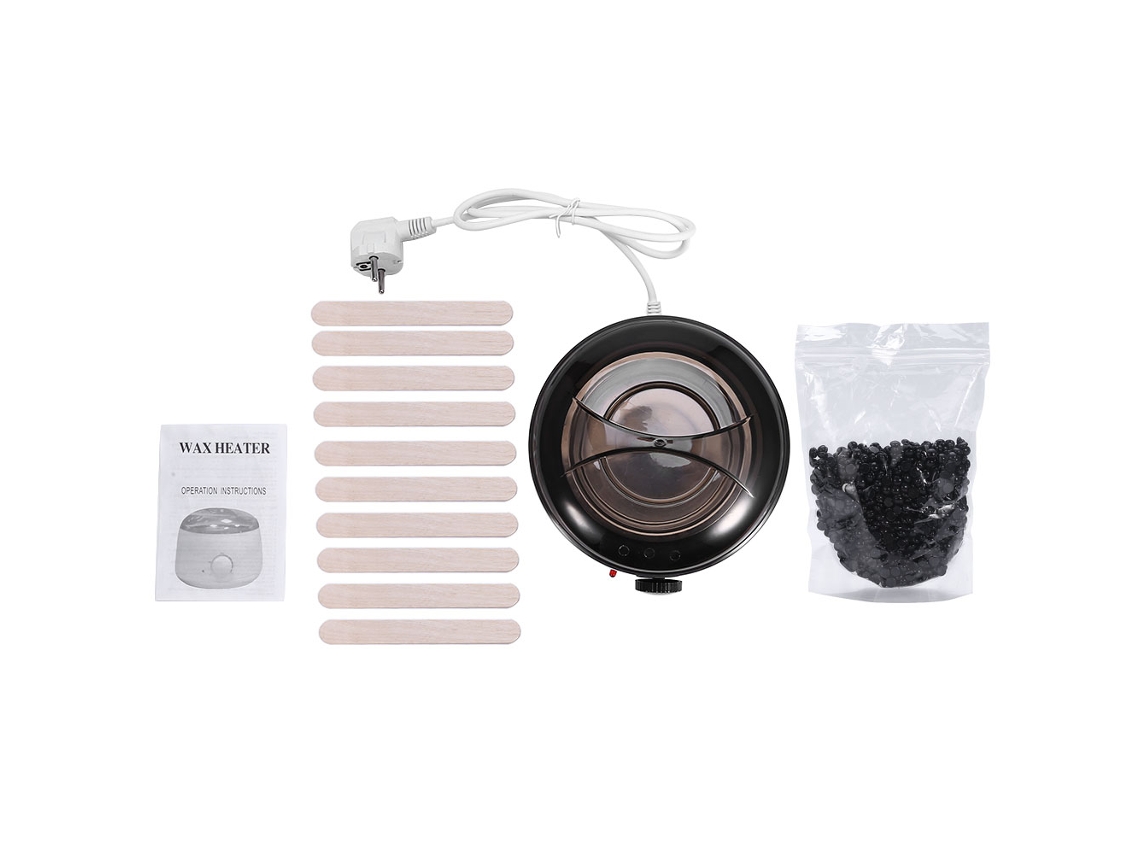 Kit De Depilación Con Calefactor De Cera Caliente Para Cuerpo Y Bikini Cera Chocolate