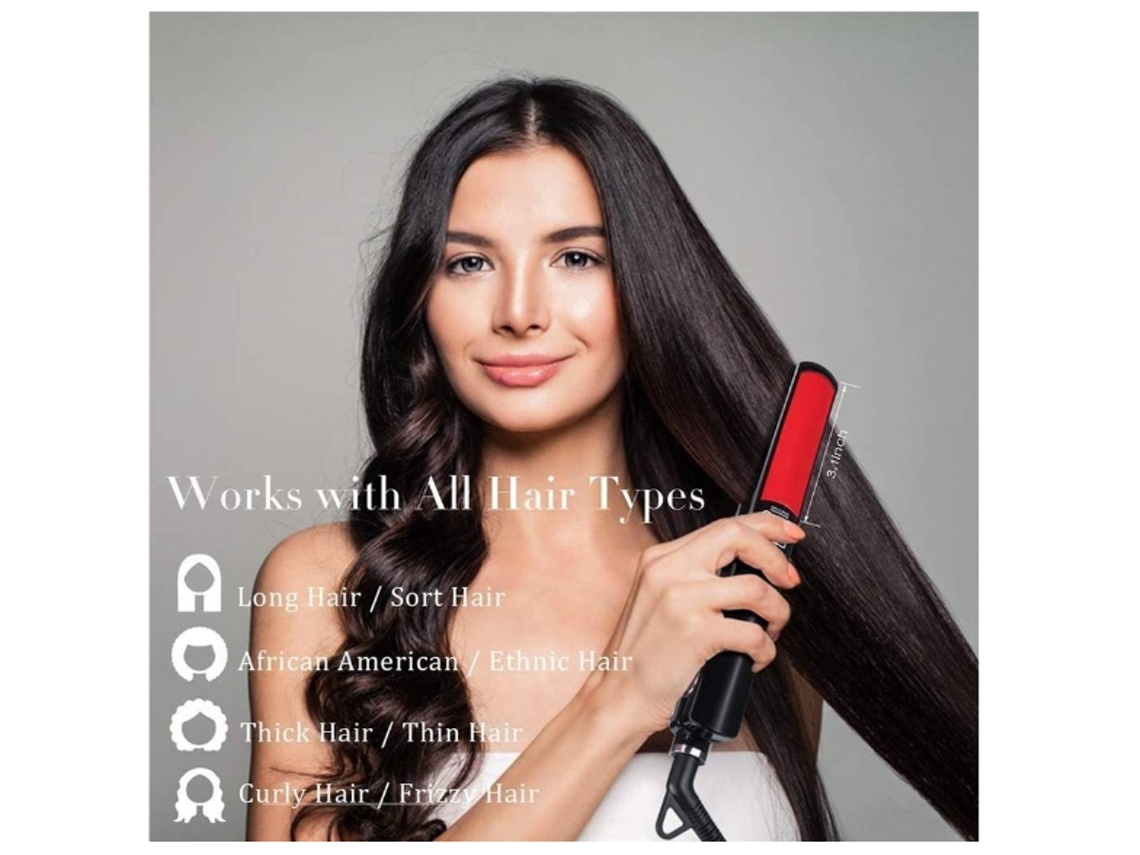 Plancha de pelo YIZHOOD Adc140 150 a 200 ℃ Rojo