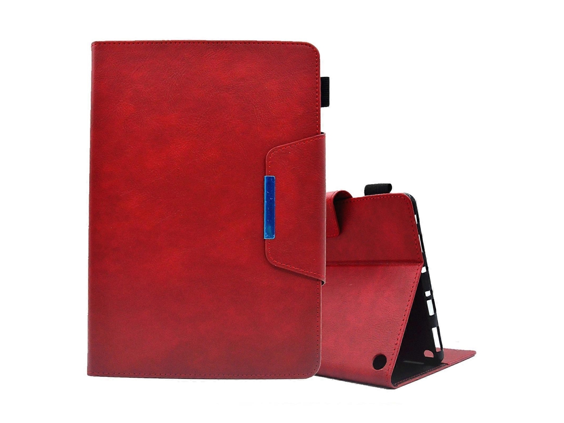 Funda de piel con cierre magnético y textura cruzada para Amazon Fire HD 8 2021/2022 Webake