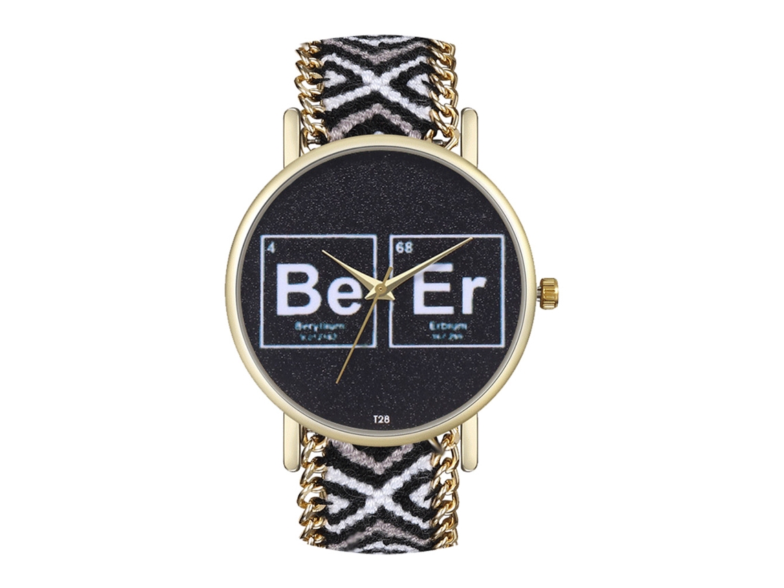 Elegante Reloj De Pulsera Unisex De Cuarzo Con Correa De Lana - Regalo De Moda