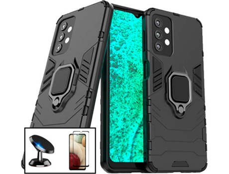 Carcasa, Protector y Soporte Samsung A32 PHONECARE Military Defender Negro