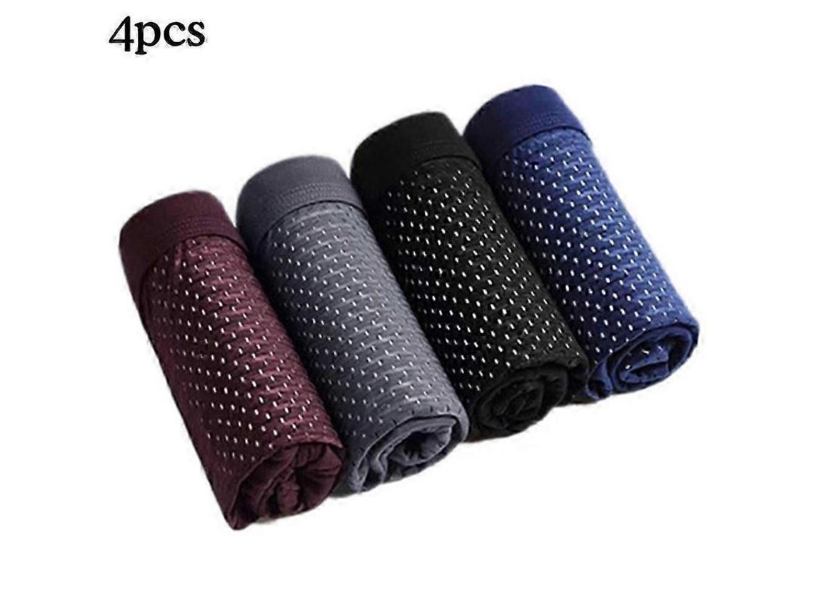 4x Calzoncillos Bóxer De Compresión Elásticos De Microfibra Para Hombre, De Bambú, Tallas L-5xl