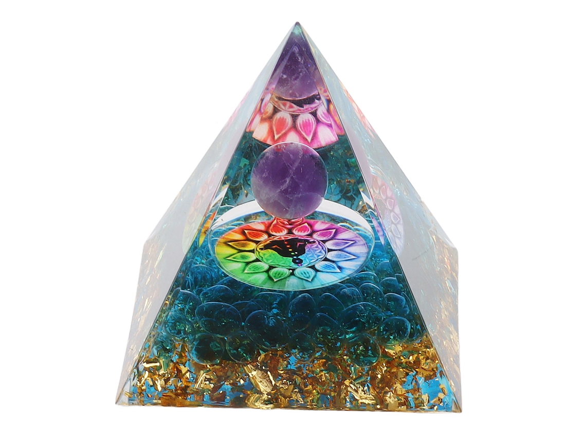 2026-pirámide De Cristal De Energía Positiva Para Meditación Y Decoración Curativa