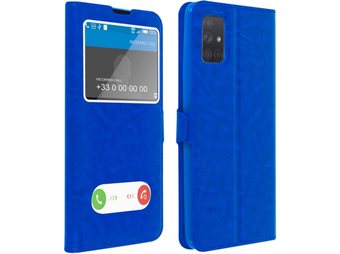 Funda Samsung Galaxy A71 AVIZAR View Azul
