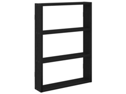 Maison Exclusive - Estantería De Pared Madera De Ingeniería Negra 43x9x60 Cm