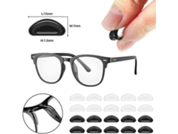 26 pares de ganchos de silicona antideslizantes para gafas, almohadillas nasales adhesivas para gafas, Rosewell