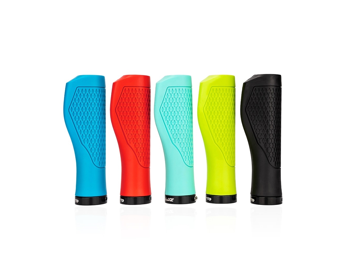 Manillar de bicicleta Ztto MTB de doble bloqueo, de goma suave y antideslizante, con anillo de bloqueo y extremo de barra.