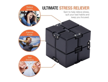 Xelparuc lparuc 2x2x2 Infinity Fidget Cube Toy, Luxury Fidgeting Game Magic Cube for Kids and Adults, Mini Gadget Spinner JEDBESETZT