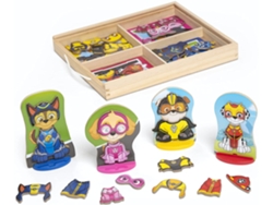 Jogo de Mesa MELISSA & DOUG Paw Patrol Magnetic Pretend Play (3 Anos)