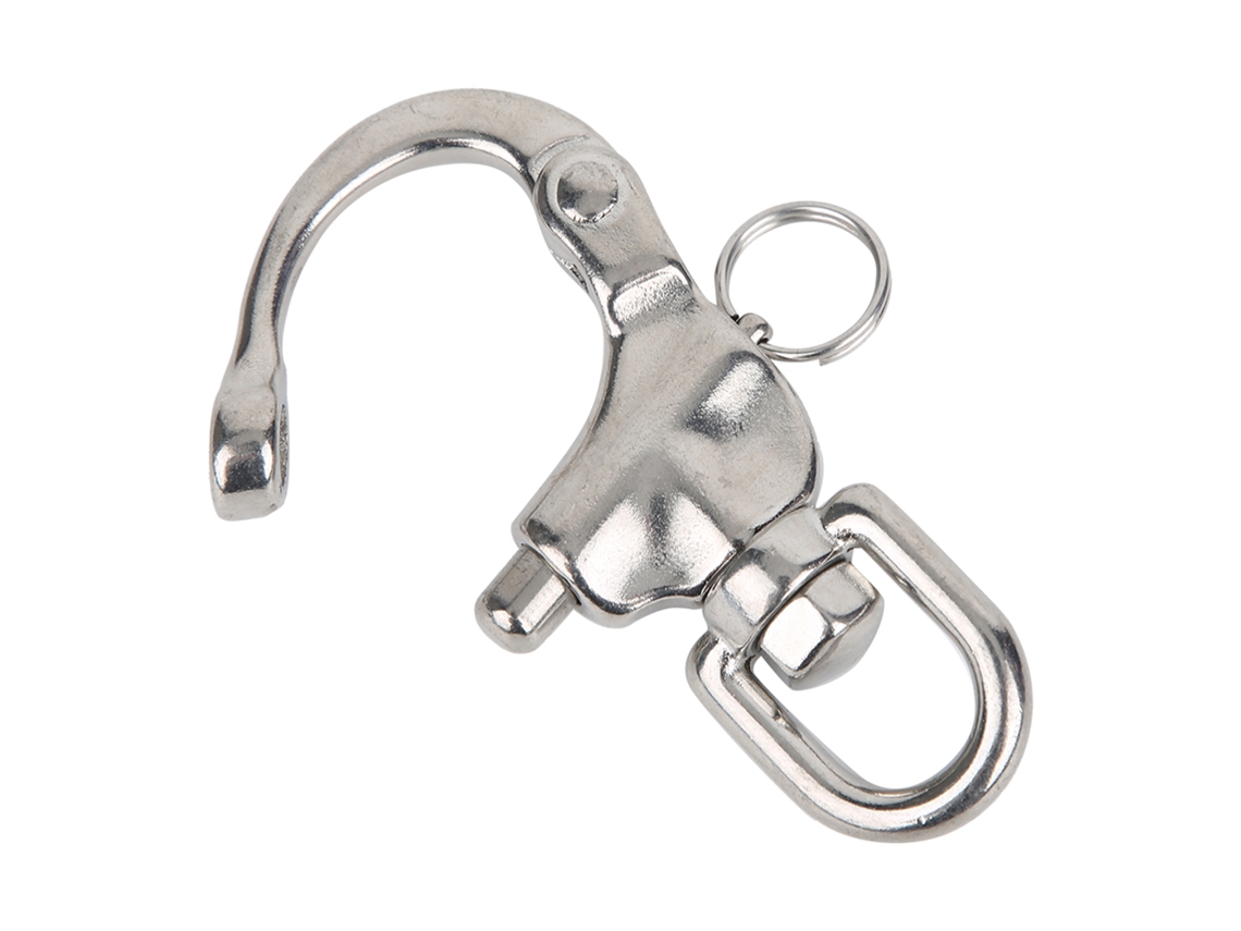 Grillete Giratorio De Liberación Rápida Para Escalada, Fabricado En Acero Inoxidable 316, 12x70 Mm, Para Montañismo.