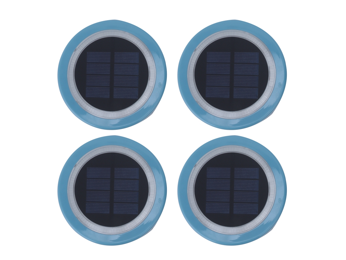 Bj-4 Peças De Luzes Flutuantes Solares Impermeáveis Led Para Piscina E Paisagem Exterior