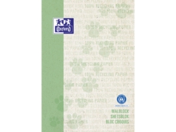 Bloc de Pintura OXFORD Reciclado Din A4 100 Hojas Verde