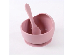 Es Un Juego De Tazón Y Cuchara De Silicona Para Niños. Es Irrompible, Versátil, Muy Duradero Y Compacto, Lo Que Lo Hace Ideal Para La Comida