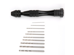 Juego De 10 Brocas De Aluminio Negro Para Destornillador Manual - Herramientas Para Trabajar La Madera