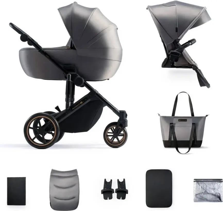 Carrito De Bebé 2 En 1 Prime 2 Hasta 22 Kg Shadow Grey Kinderkraft