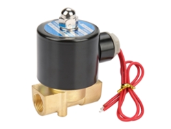 Válvula solenoide elétrica de 2 vias, ação direta, em latão, G3/8 (110 V CA)