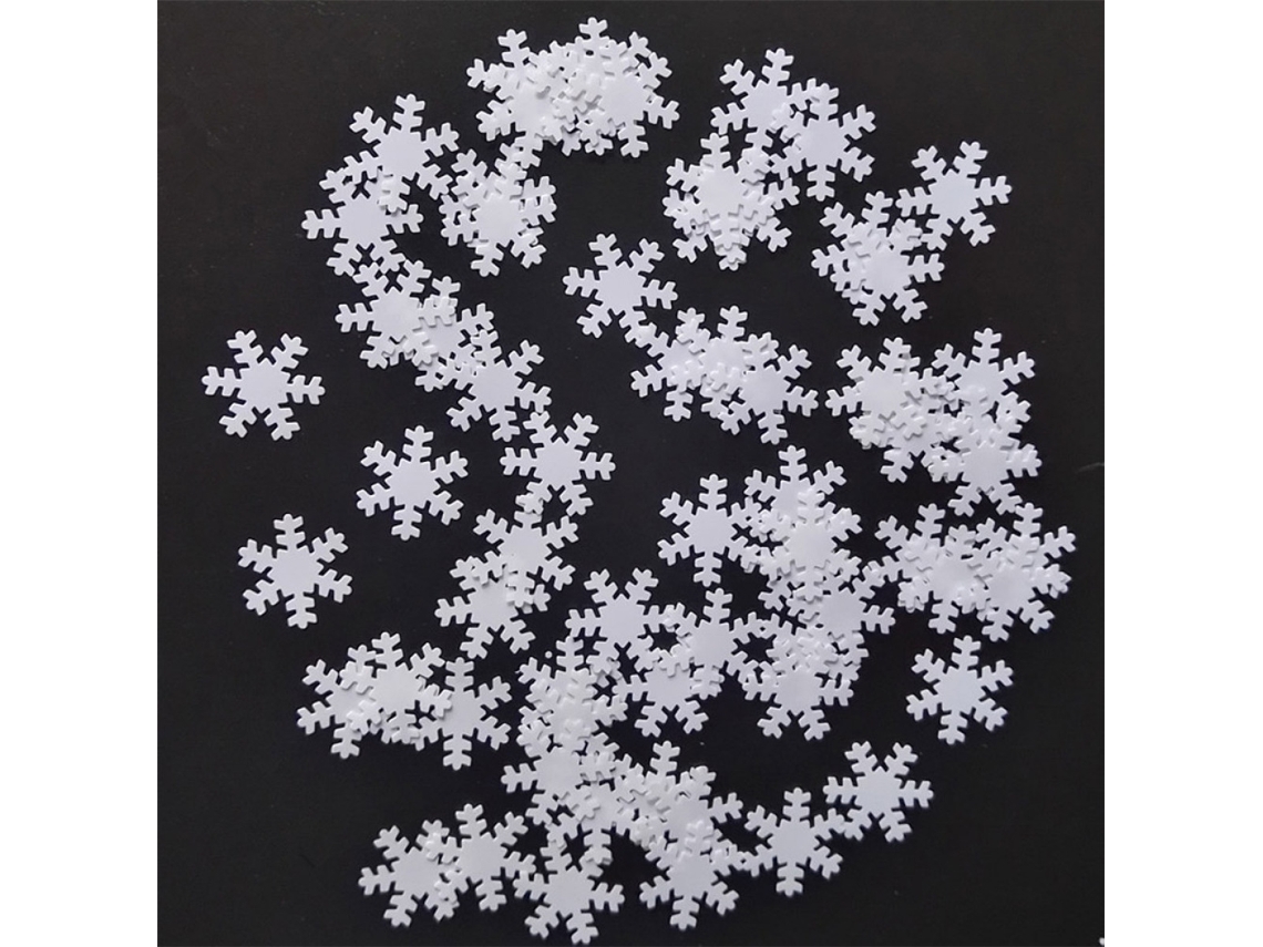Confeti Navideño para Decoración de Mesa con Copos de Nieve RNEMITERY