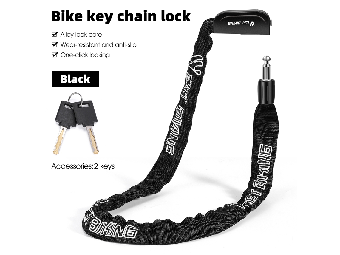 Candado Antirrobo Para Bicicleta, De Alta Resistencia, Con 2 Llaves Para Bicicleta/motocicleta/fuente De Alimentación.