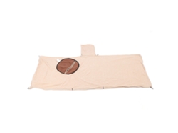 Manta polar impermeable con capucha para camping o cafetería