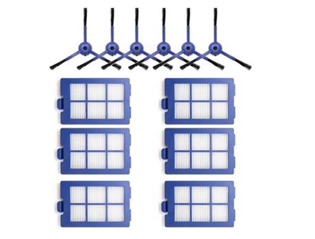 Peças de reposição filtros hepa de escova lateral compatíveis para eufy x8