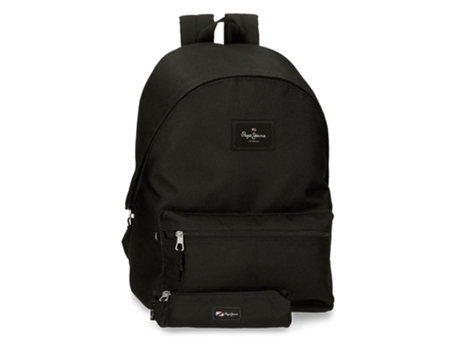 Mochila PEPE JEANS Aris Negro (Con Estuche - 31x44x17.5cm)