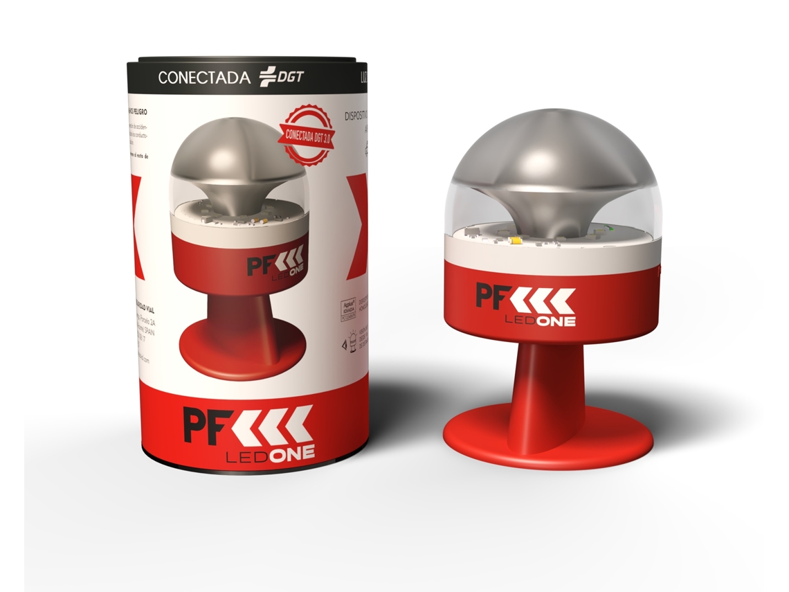 Luz de Emergencia PF LED ONE V16 Conectada (Rojo)