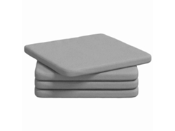 Cojines para asiento, 4 unidades, color gris nube, 40 x 40 x 3 cm, tela HARLANV1