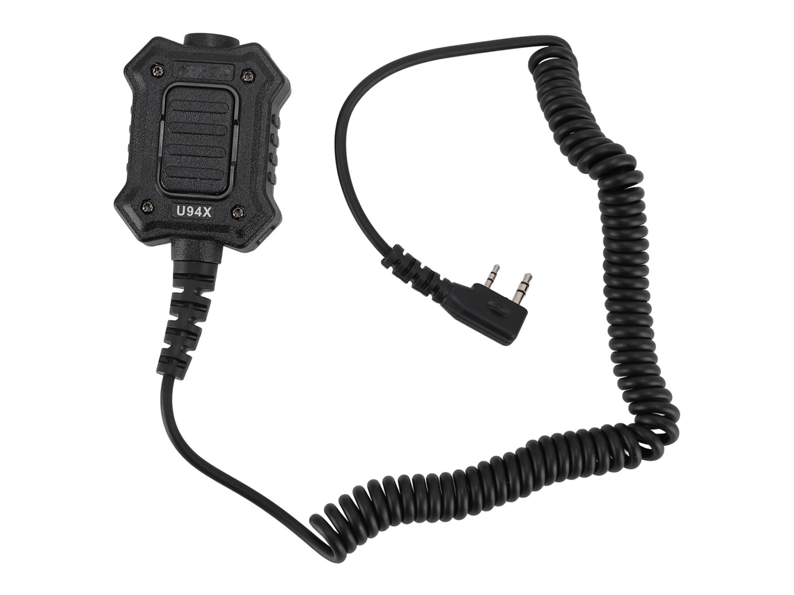 Adaptador U94x De Pulsar Para Hablar Con Cable En Espiral Para Auriculares De Radio Bidireccionales Tyt Uv82 Uv6r Bf888s