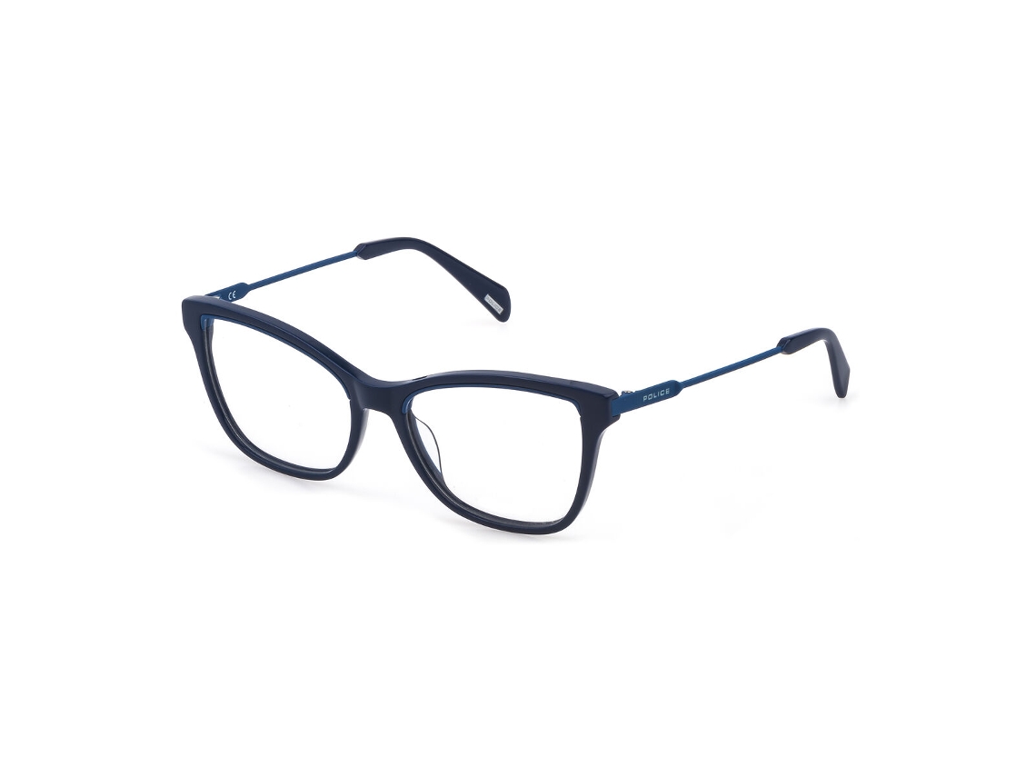 Montura De Gafas Mujer Police Vplc30e549guv (azul - Plástico - Ø 54 Mm)
