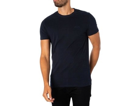 Camiseta Vintage de Hombre SUPERDRY Algodón Azul (M)